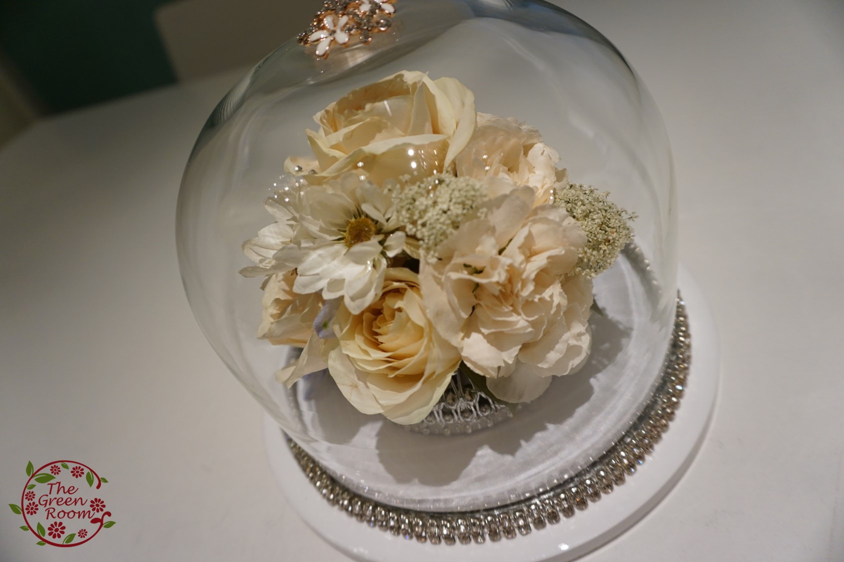 360 美しい半球 へミスフィアドーム 立体保存 制作事例紹介 ブーケ保存 プロポーズ花束保存 名古屋 アトリエ由花