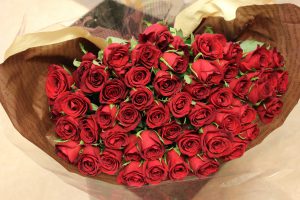 プロポーズ赤バラ花束押し花名古屋花屋保存加工