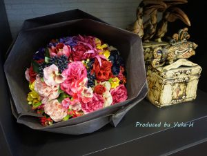 造花花束作り体験