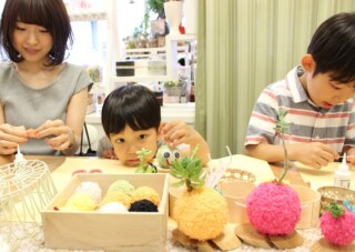モスビー多肉花育体験ワークショップ名古屋出張