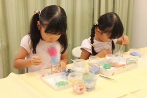 ジェルキャンドル体験ワークショップ子供出張レッスン