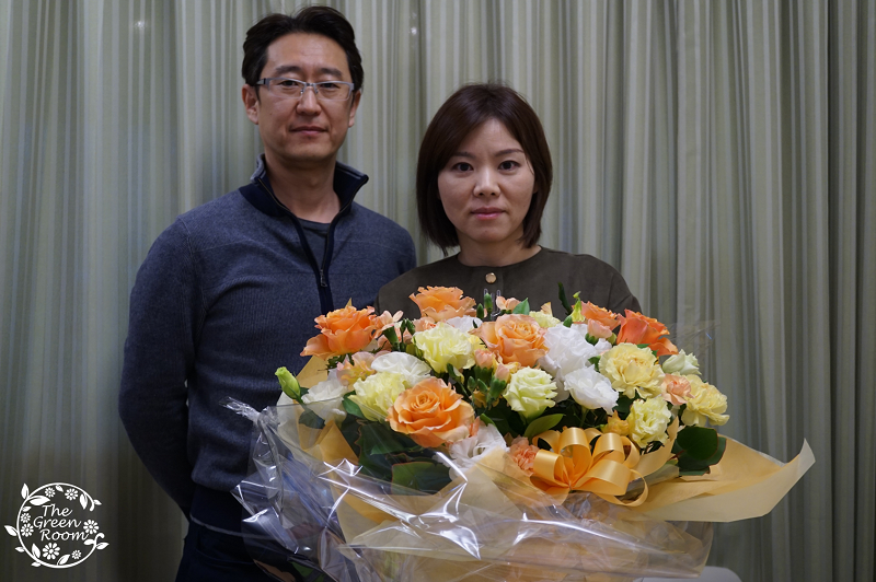 ホワイト正方|ずっと枯れないお花に|持ち込み時