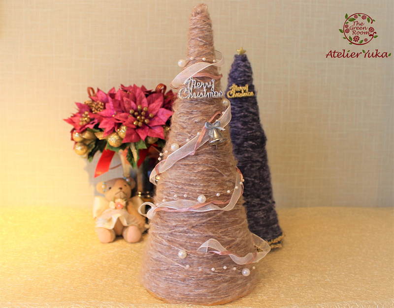 花屋のハンドメイドクリスマスリース 手作り雑貨 ブーケ保存 プロポーズ花束保存 名古屋 アトリエ由花