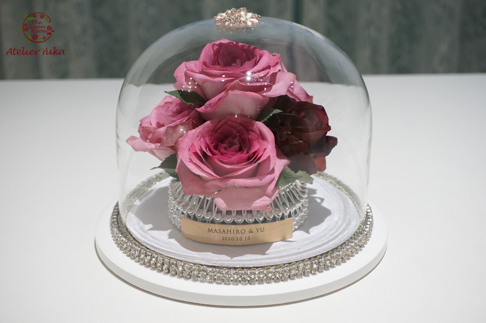 Bouquet保存加工アトリエ由花ガラス 3 ブーケ保存 プロポーズ花束保存 名古屋 アトリエ由花 Bouquet保存加工アトリエ由花ガラス 3 ブーケ保存 プロポーズ花束保存 名古屋 アトリエ由花