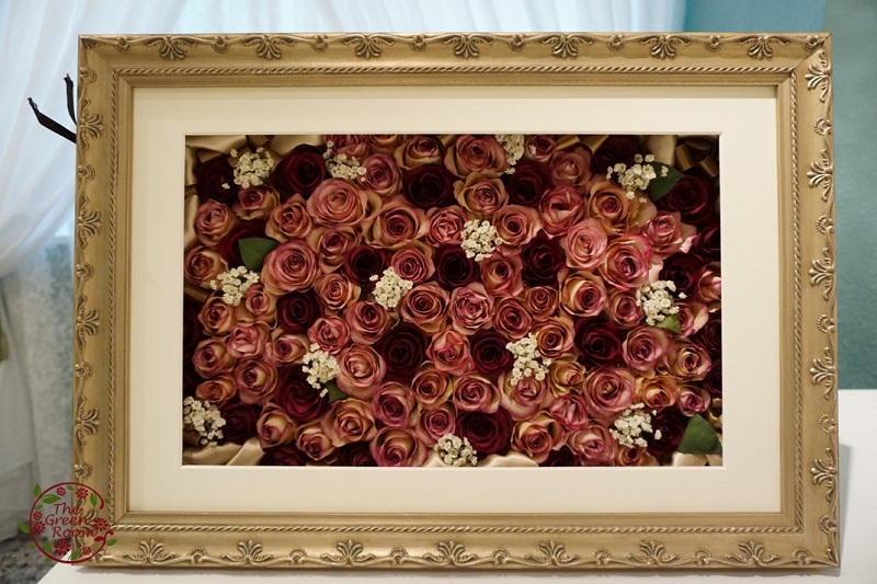 108本の薔薇 プロポーズでの思い出の花を全部残せるエレガントフレーム 