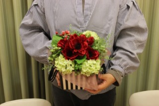 クリスマスアレンジ名古屋花屋体験ワークショップ