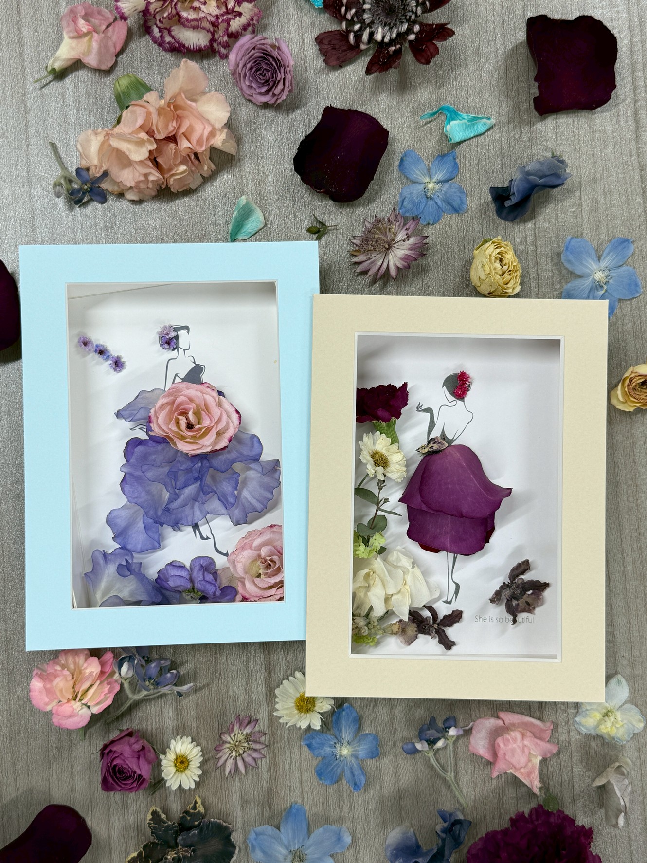 レカンフラワー体験フラワードレスアトリエ由花名古屋