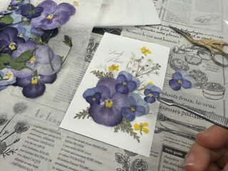 押し花ワークショップ体験名名古屋アトリエ由花イベント講師