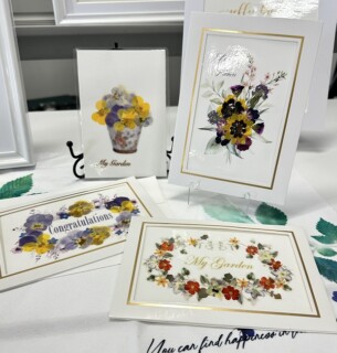 押し花ワークショップ体験名名古屋アトリエ由花イベント講師