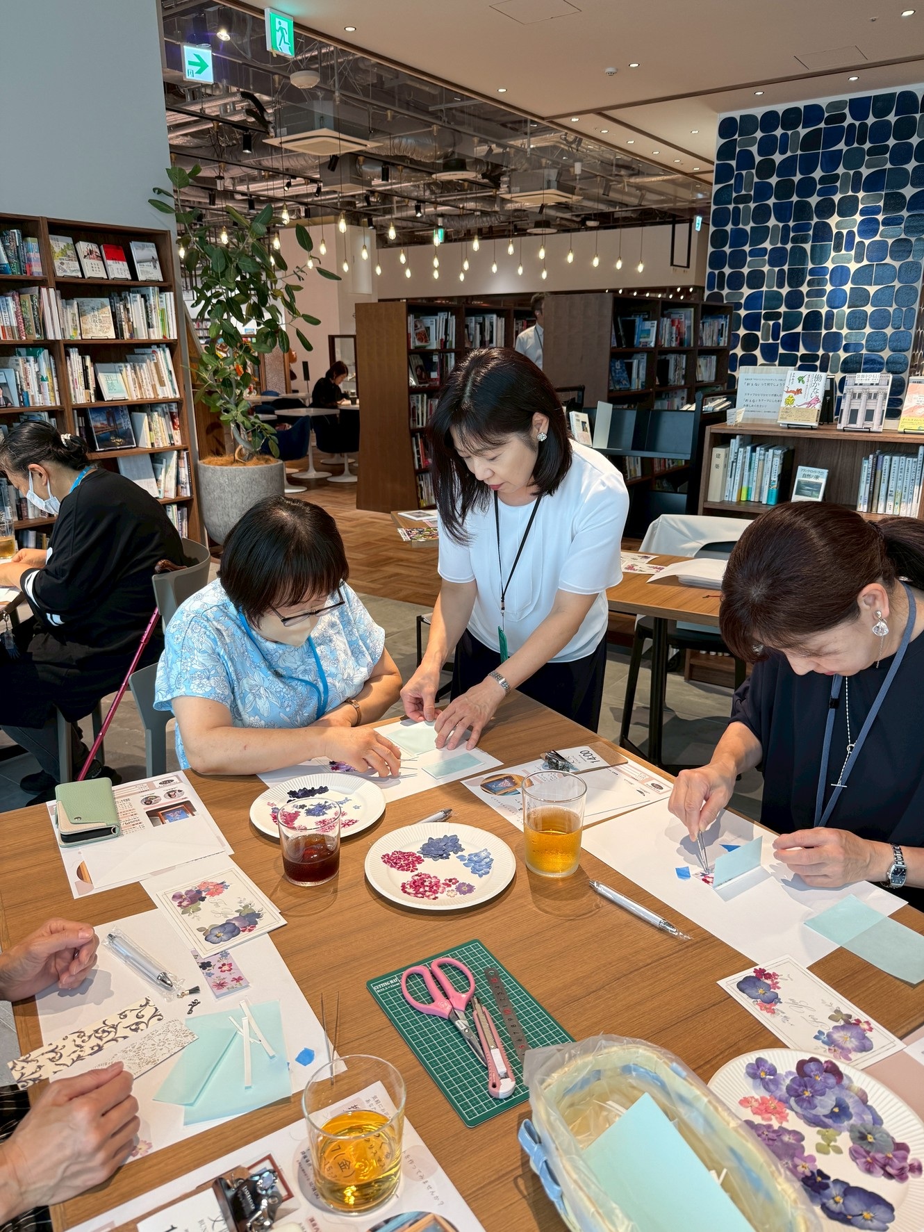文喫栄ワークショップ押し花体験アトリエ由花